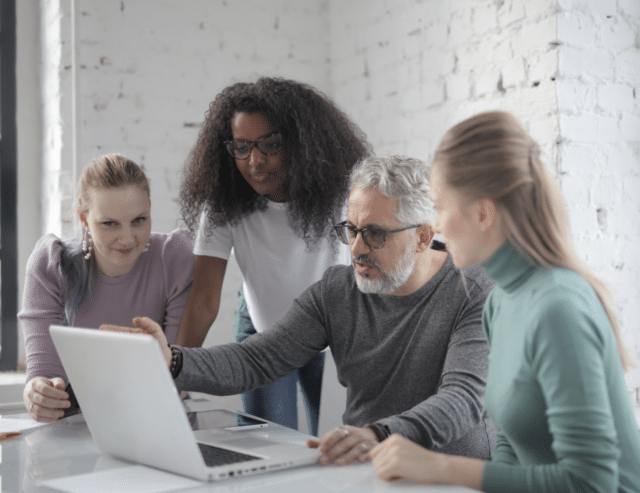 manager et son équipe en formation